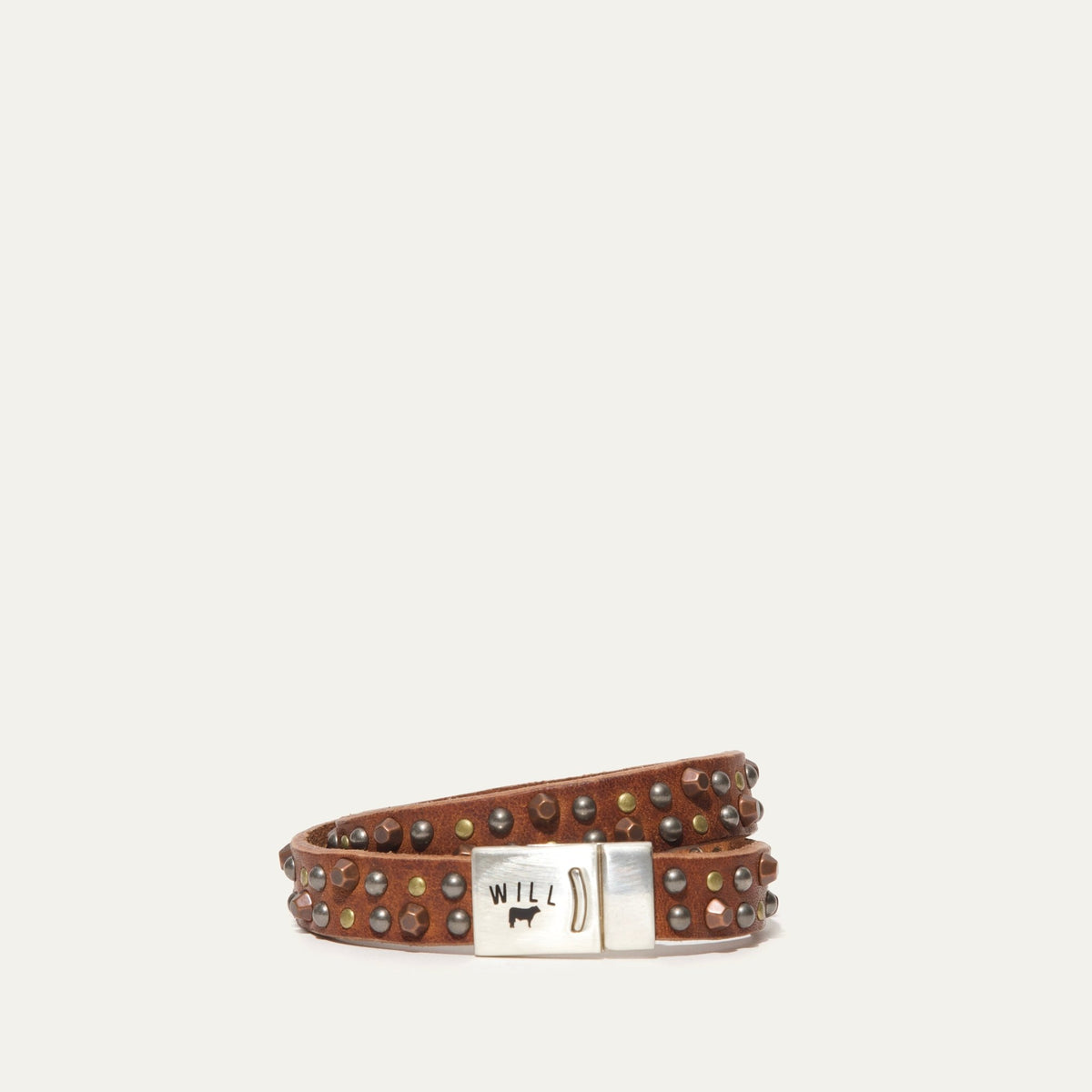 Magnetic Bracelet W/ Multi Face Studs - Will Leather Goods