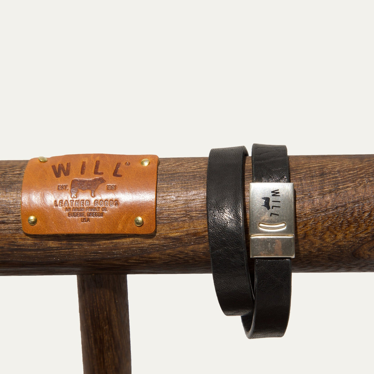 Magnetic Double Wrap Plain Bracelet - Will Leather Goods