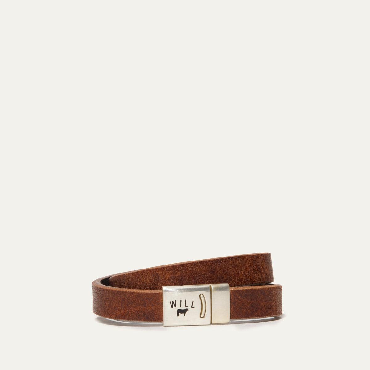 Magnetic Double Wrap Plain Bracelet - Will Leather Goods