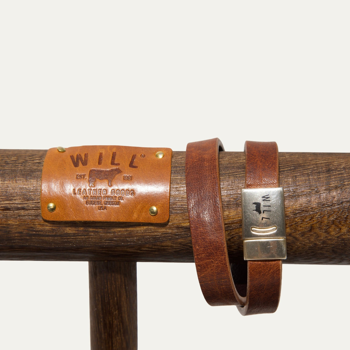Magnetic Double Wrap Plain Bracelet - Will Leather Goods