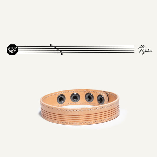 "STOP PRE" Wrist Cuff - Will Leather Goods