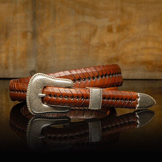 Western Lace Belt - Will Leather Goods