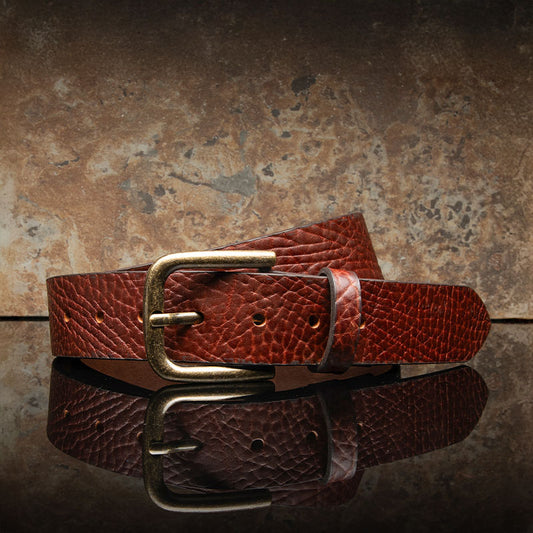 Shrunken American Bison Belt - Will Leather Goods